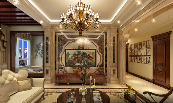 美式风格三房两厅装修效果图