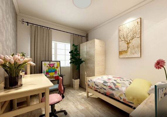 简约风格三房设计效果图