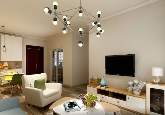 简约风格三房设计效果图