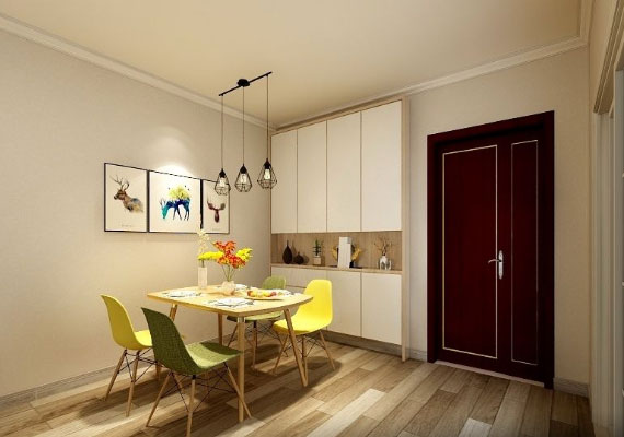 简约风格三房设计效果图