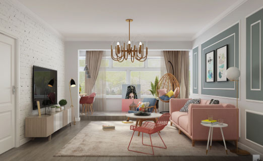 158㎡现代风格三房装修效果图,设计简洁美观实用,强烈推荐!