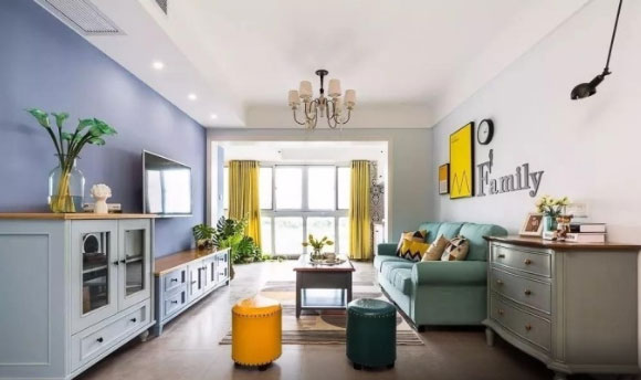 简美风格两房装修