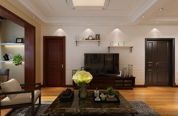 现代风格两房装修效果图