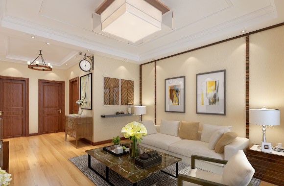 现代风格两房装修效果图