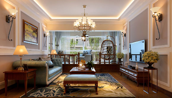 美式风格三房装修