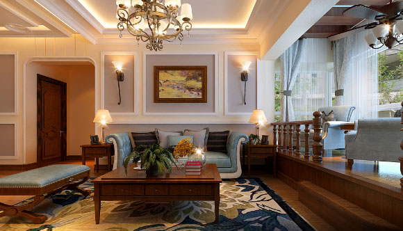美式风格三房装修