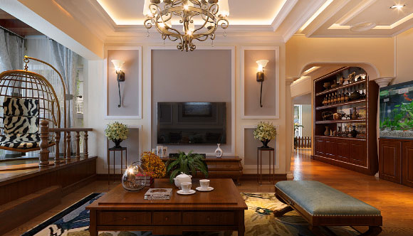 美式风格三房装修