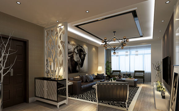 现代风格两房装修设计