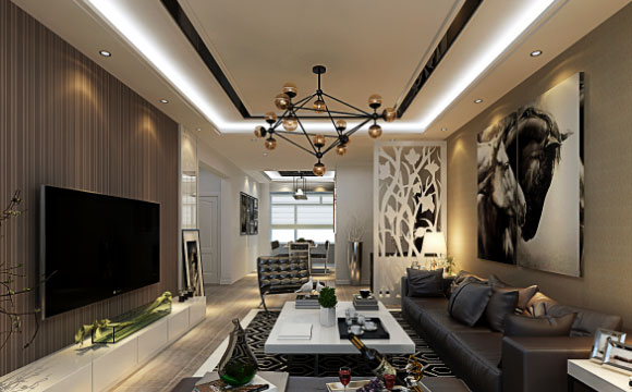 现代风格两房装修设计