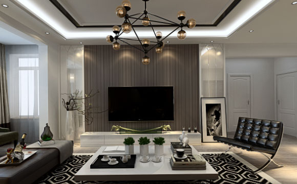 现代风格两房装修设计