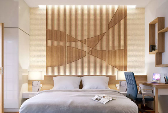 卧室床头背景墙装修