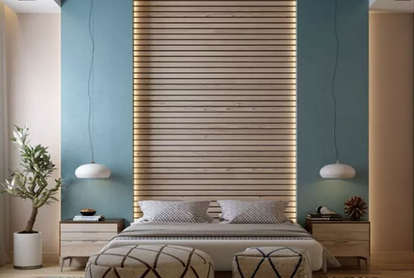 卧室床头背景墙装修