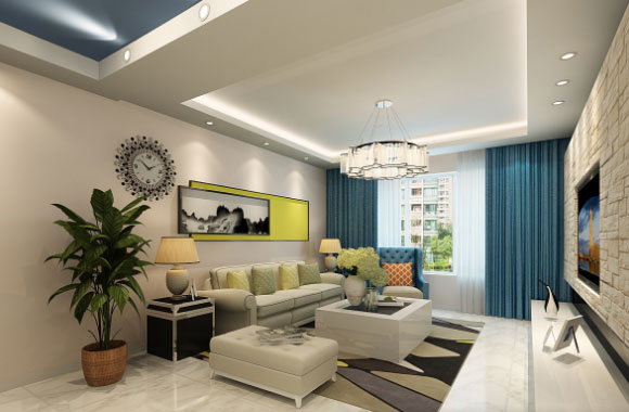 现代风格三房装修效果图