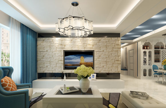 现代风格三房装修效果图