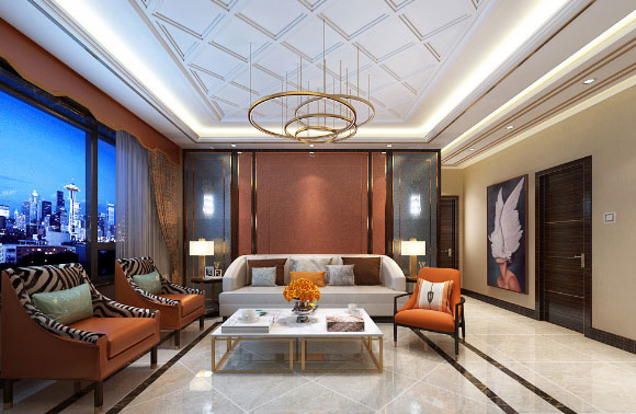 现代风格三房装修效果图