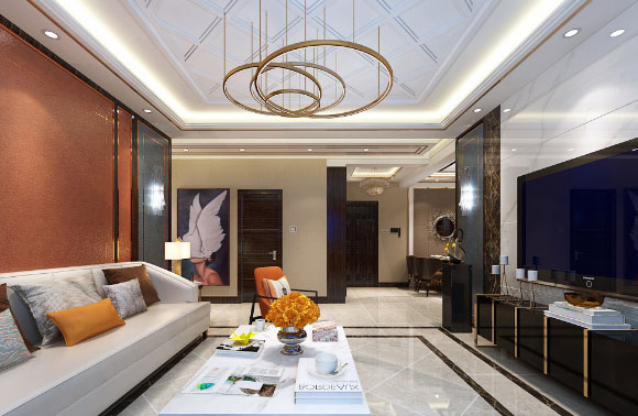 现代风格三房装修效果图