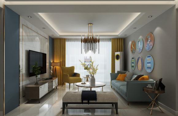 轻奢风格装修设计效果图