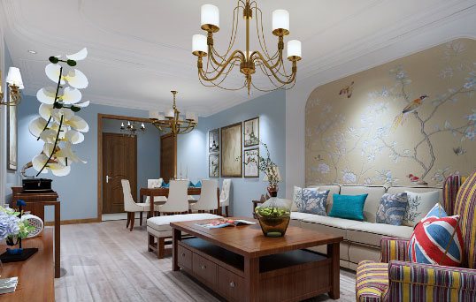 新中式风格三房装修设计