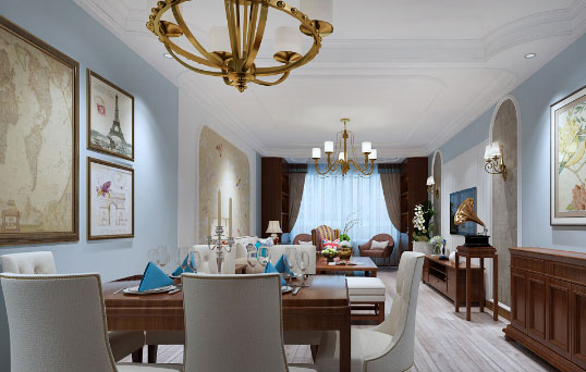 新中式风格三房装修设计