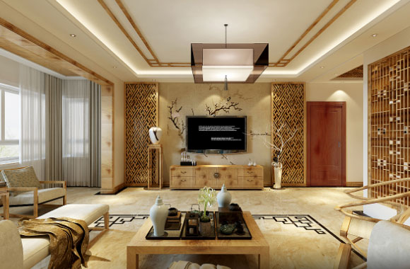 新中式风格三房装修