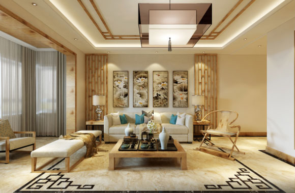 新中式风格三房装修