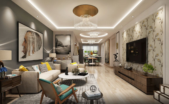 现代风格三房装修