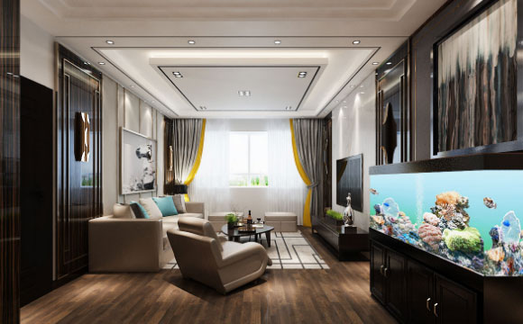 现代风格两房装修