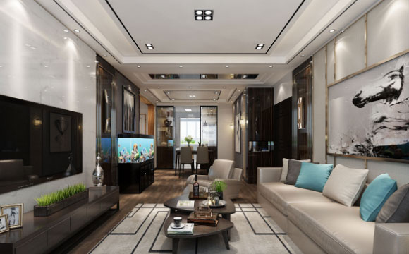 现代风格两房装修