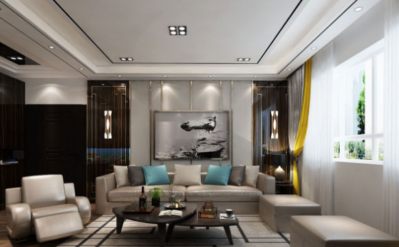 现代风格两房装修