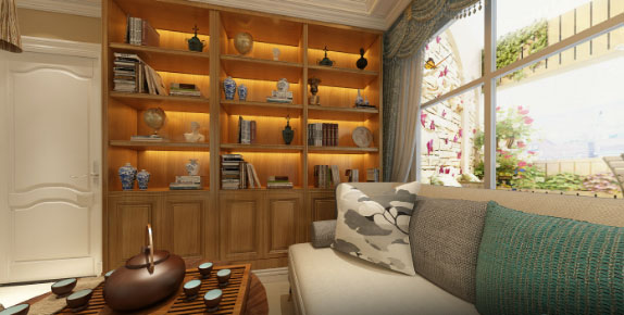 现代美式风格装修效果图