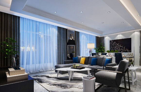 现代风格三房装修效果图