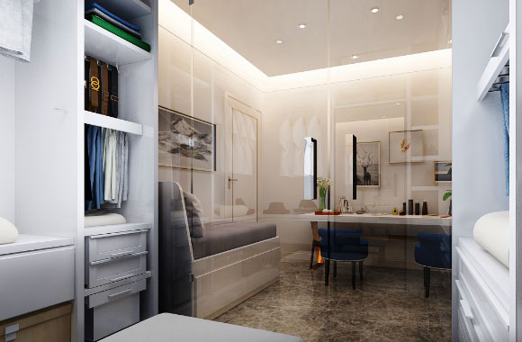 现代风格三房装修效果图