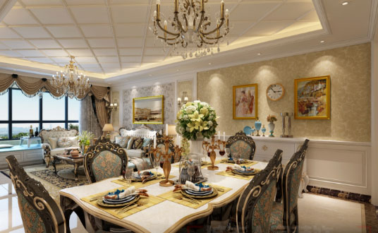 欧式风格三房装修