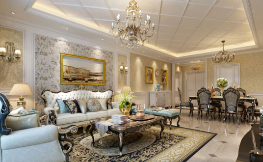 欧式风格三房装修