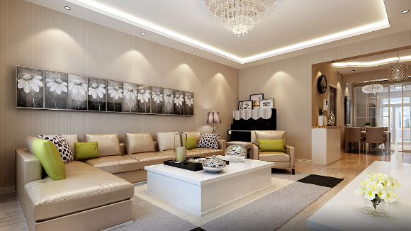 现代风格两房装修