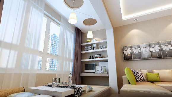 现代风格两房装修