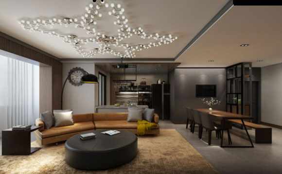 现代风格三房装修