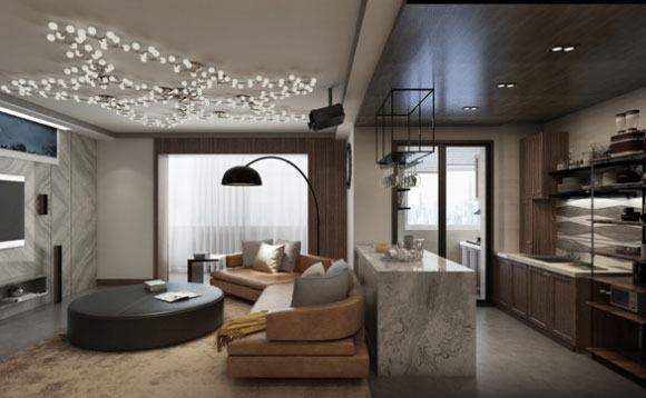 现代风格三房装修