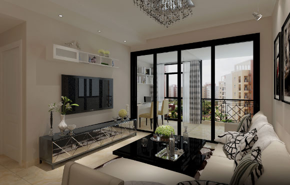 现代风格两房装修设计