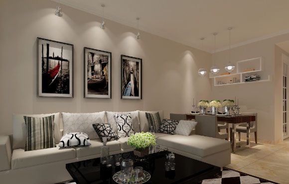 现代风格两房装修设计