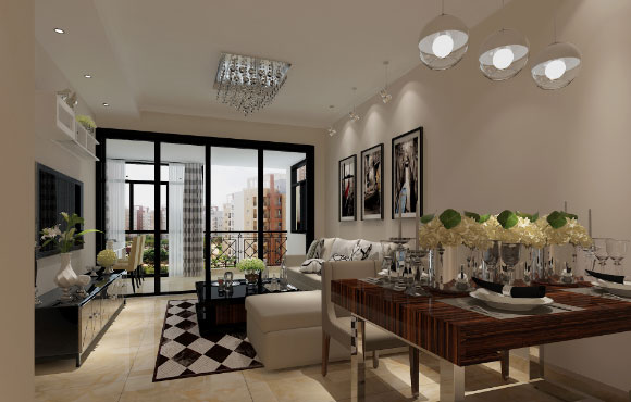 现代风格两房装修设计