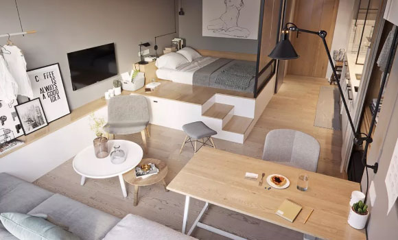 客餐厅一体装修