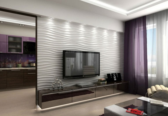 既个性又时尚的现代风格装修设计，沙发背景墙设计真大胆！