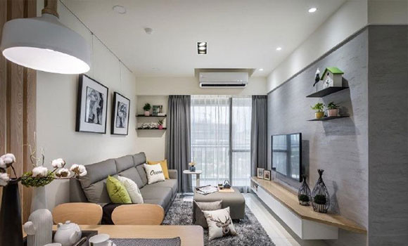 ��ʱ�еļ�Լ���װ�ޣ���ɫ���ӱ���ǽ�������ȫ��Ư�����ˣ�