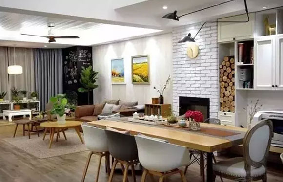 客厅餐厅一体装修