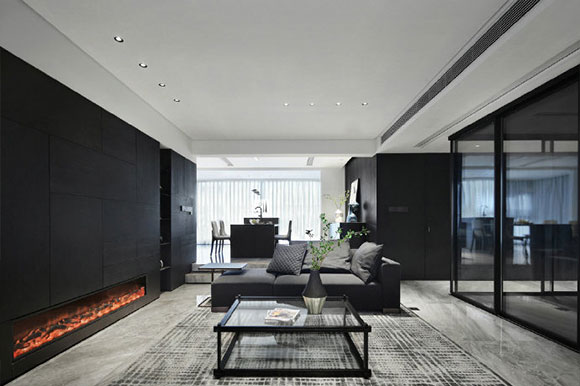 黑白色家居空间设计