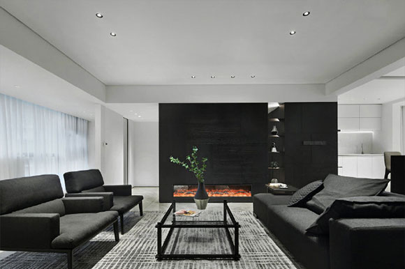 黑白色家居空间设计