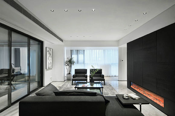 黑白色家居空间设计