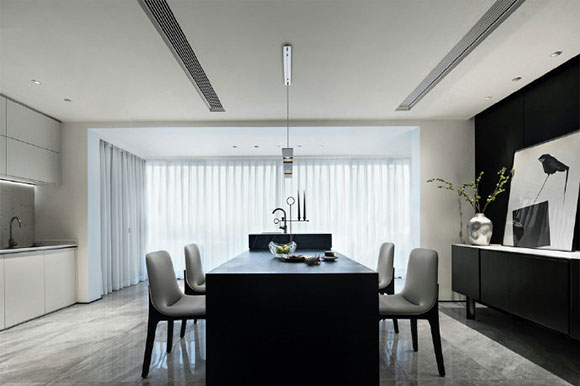 黑白色家居空间设计