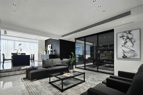 黑白色家居空间设计